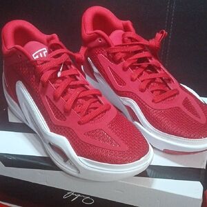 Jordan Dynamic Red and White Sneakers